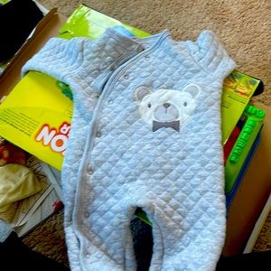 Chick pea 3-6 month romper